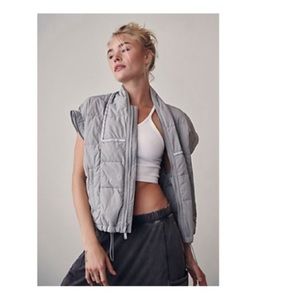 Free people Cara convertible jacket puffer small